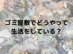 ゴミ屋敷での生活「その実態とは?」