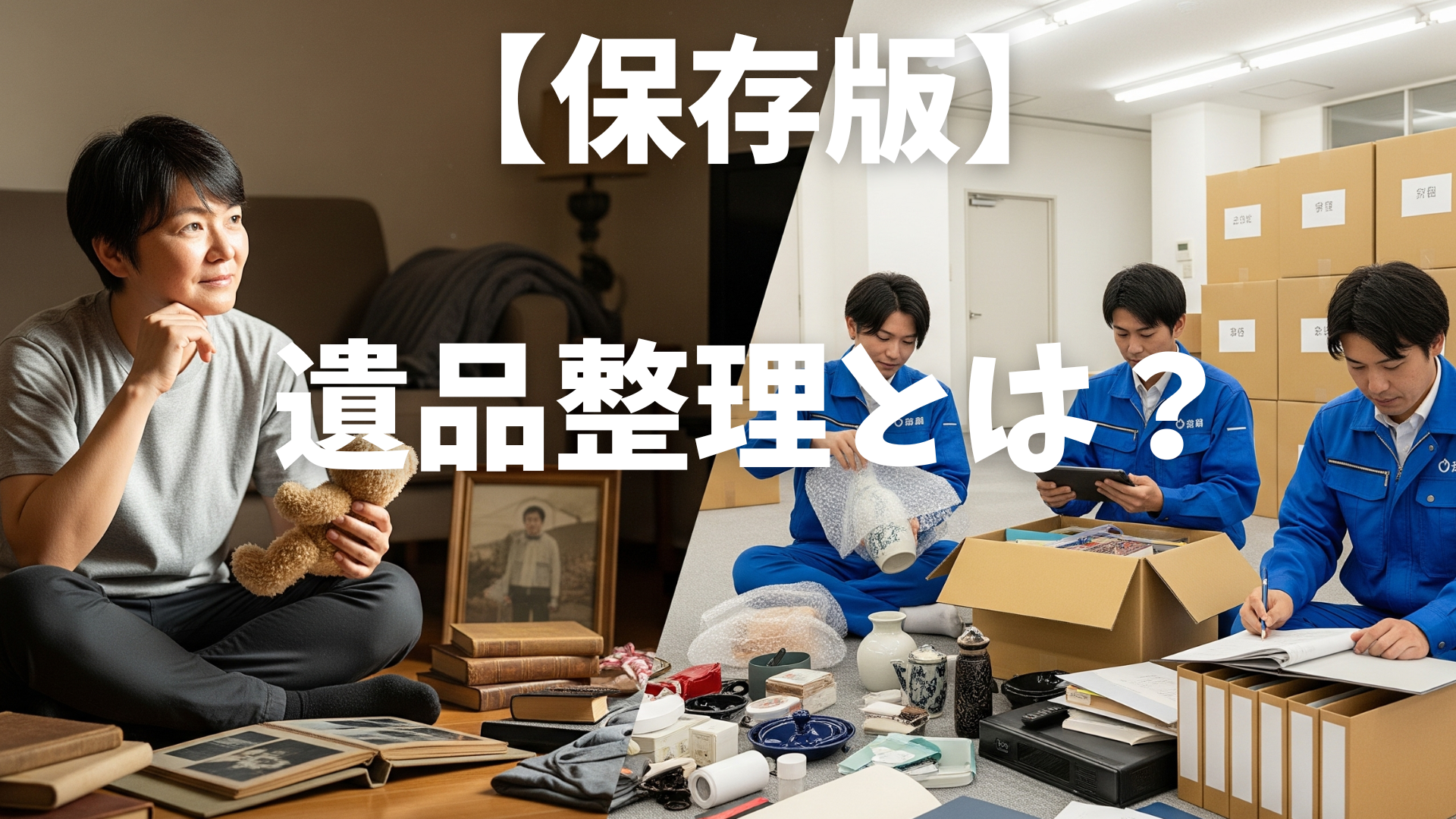 【保存版】遺品整理とは?自分で行う方法と業者に依頼する方法を徹底比較