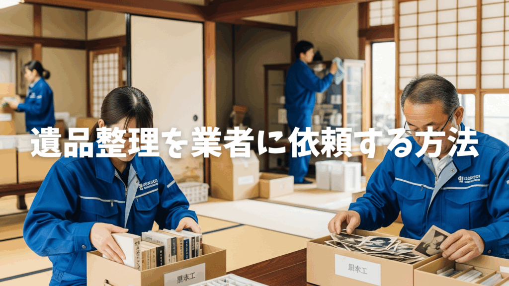 遺品整理を業者に依頼する方法画像