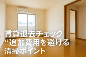 賃貸退去チェック！追加費用を避けるにはどうする？清掃ポイントをまとめてみた