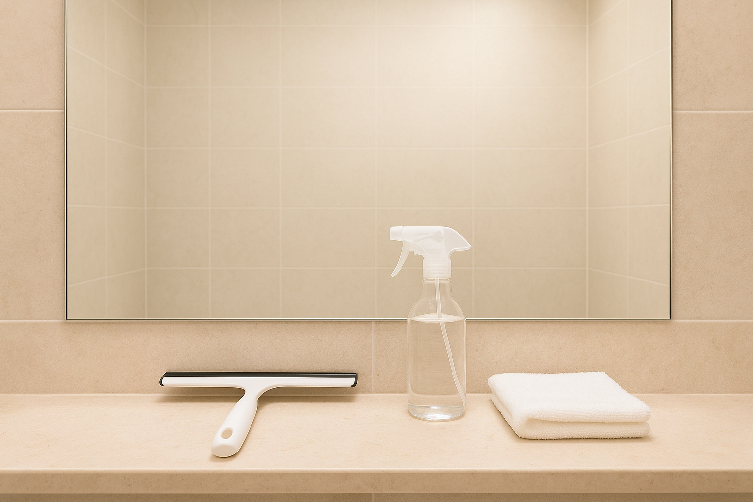 風呂鏡は毎回“水切り+中和”でウロコ予防|最短ルーティン完全版